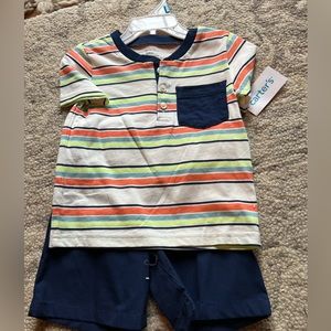 NWT Carters 2 piece short set, size 24 months